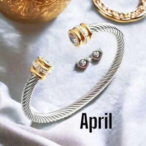 New! April birthstone  bracelet  - BT